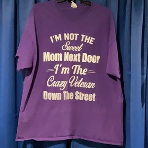 WOMENS XL T-SHIRT WITH A MESSAGE